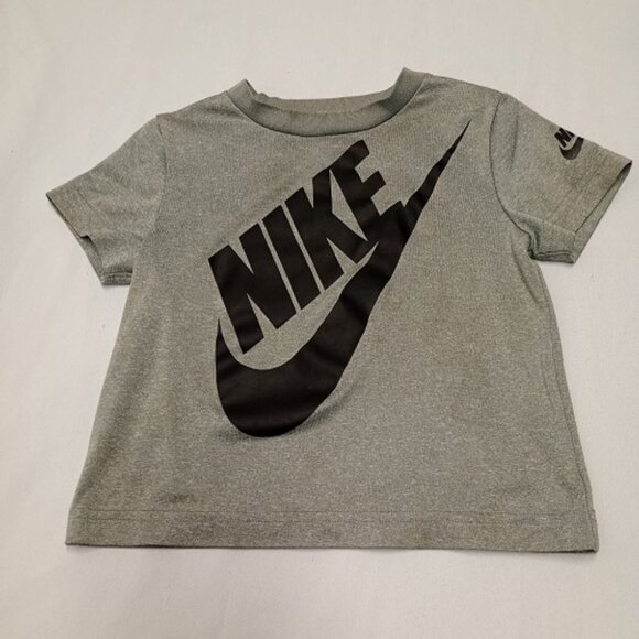 Nike Other - Preloved Nike Kids Gray with Black Logo Short Sleeve Tee Shirt size 3T
